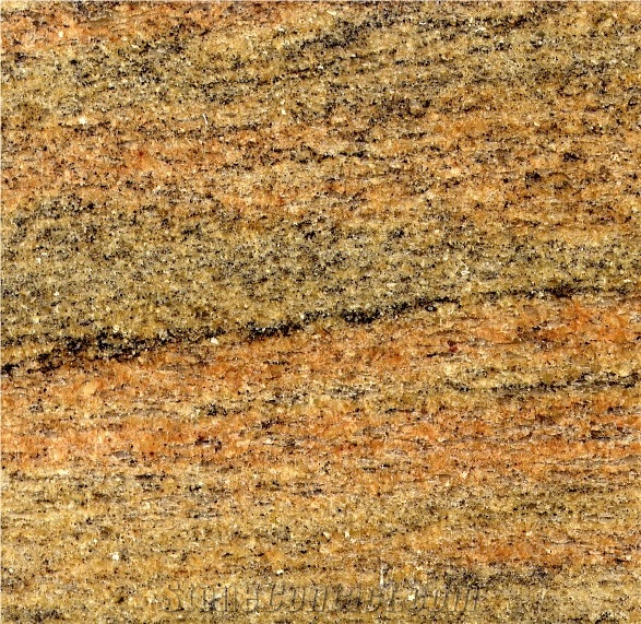 Raw Silk Granite Tile, India Yellow Granite