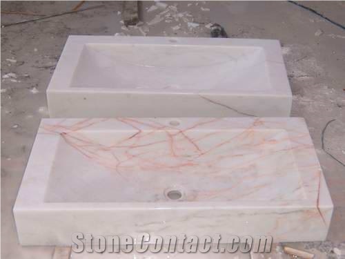 Spider Gold Marble Sink, Yellow Marble Sink