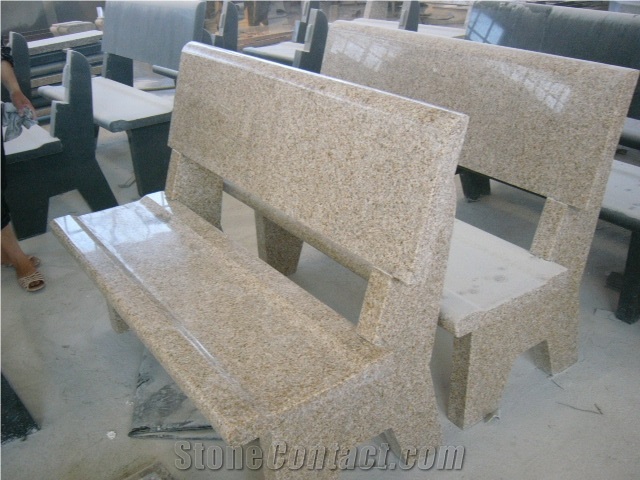 Stone Bench,Granite Bench, G682 Yellow Granite Bench