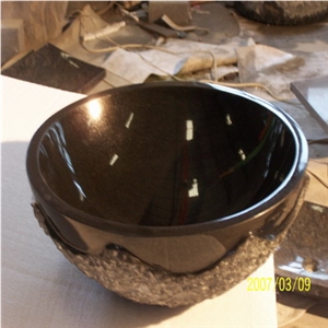 Stone Sink, Granite Sink, Shanxi Black Granite Sink
