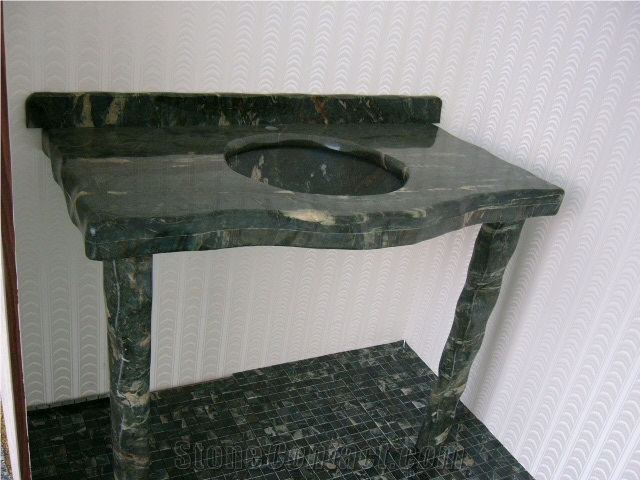 Green Marble Vanity Top