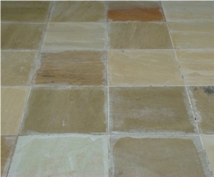 Mango Indian Sandstone, India Yellow Sandstone Slabs & Tiles