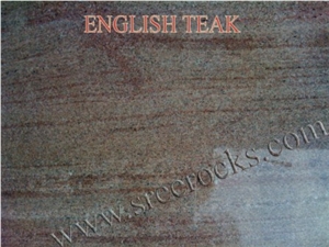 English Teak Granite Tile, India Brown Granite
