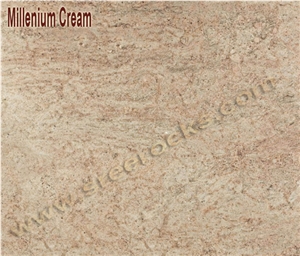 Millennium Cream Granite Kitchen Countertop, Yellow Granite