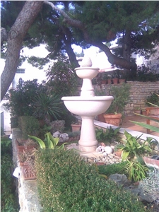 Seget Limestone Fountain, White Limestone