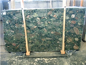Verde Marinace Green Granite Slabs, Brazil Green Granite
