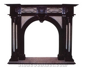 Hebei Black Granite Fireplace/Fireplace Decorating/Masonry Heaters /Fireplace Design Ideas
