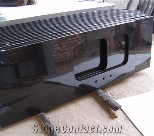 Shanxi China Black Countertops, Hebei Black Granite Work Tops/Kitchen Worktops/Kitchen Desk Tops