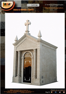 Chapels, Gran Beige Granite Mausoleum, Columbarium
