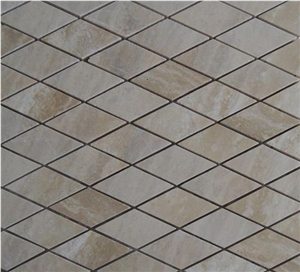 Travertine Mosaics for Floor Tile and Wall Tiles, Beige Travertine Mosaics