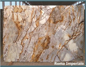Roma Imperiale, Brazil Yellow Granite Slabs & Tiles