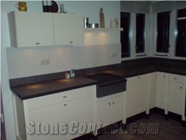 Nero Assoluto Kitchen Countertops, Black Granite