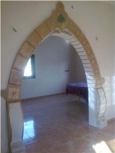 Interior Stone Design Door Surround, Beige Limestone Door Surround