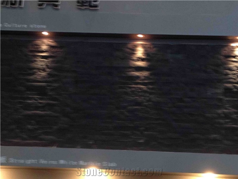 China Black Sandstone Walling Tiles