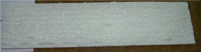 China Crystal White Marble Ledge Stone,Cultured Stone