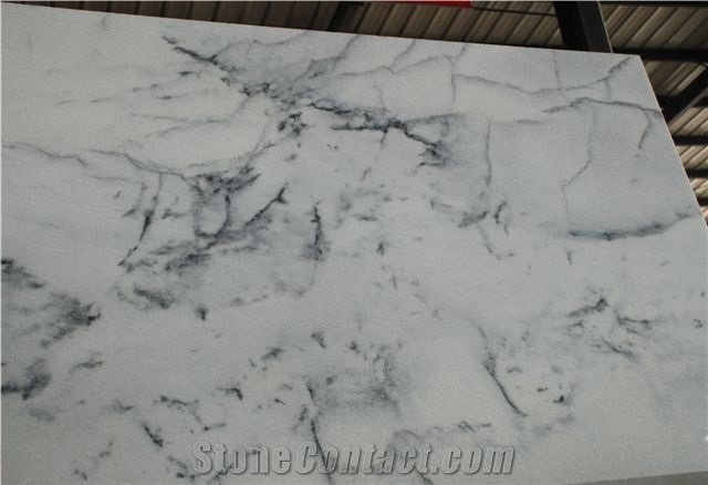 Landscape White Marble big slab