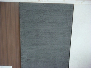 Natural Black Sandstone Wall Tiles, Sichuan Black Sandstone