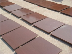 Red Vein Sandstone Cut-To-Size Tiles, Red Wooden China Sandstone