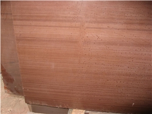 Red Vein Sandstone Cut-To-Size Tiles, Red Wooden China Sandstone