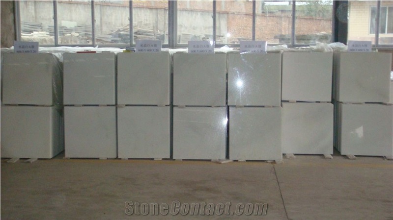 Sale Yaan Crystal White Marble Slabs & Tiles, China Crystal White Marble Slabs & Tiles