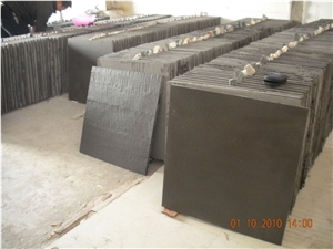 Sichuan Black Sandstone Floor Tile, China Black Sandstone