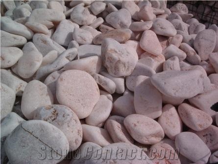 Marble Pebbles, Seixos De Mármore White Marble