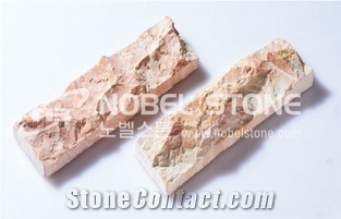 Coral Pink Stone Wall Panel, Pink Coral Stone Pink Cultured Stone