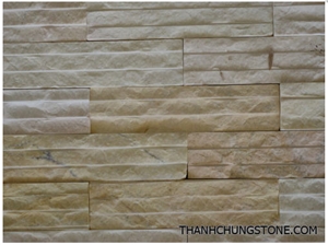 Light Yellow Marble Stacked Stone