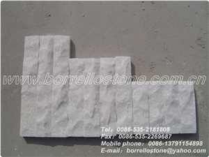 White Culture Stone For Stand Column, China White Marble Cultured Stone