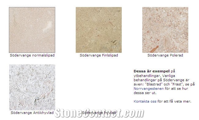 Sodervange, Sweden Beige Limestone Slabs & Tiles