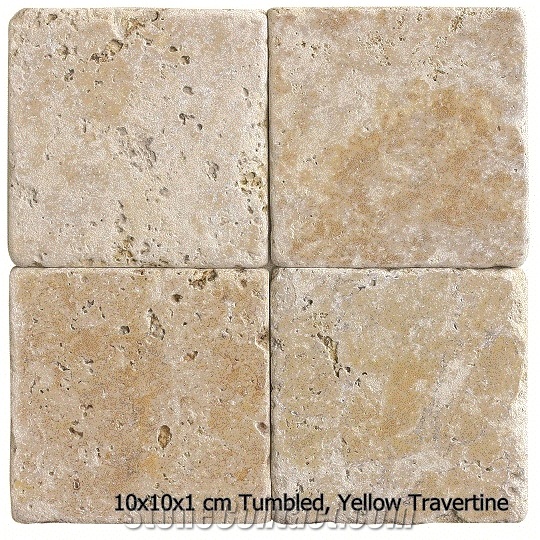 Small Sizes Tumbled Beige Travertine Tiles From Turkey Stonecontact Com