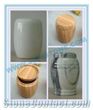 Carved Onyx Urns