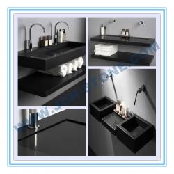 Stone Bathroom Basins, Black Granite Basins