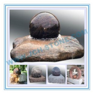 Stone Fountain Ball Granite