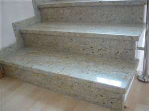 Kashmir White Stairs, Kashmir White Granite Stairs