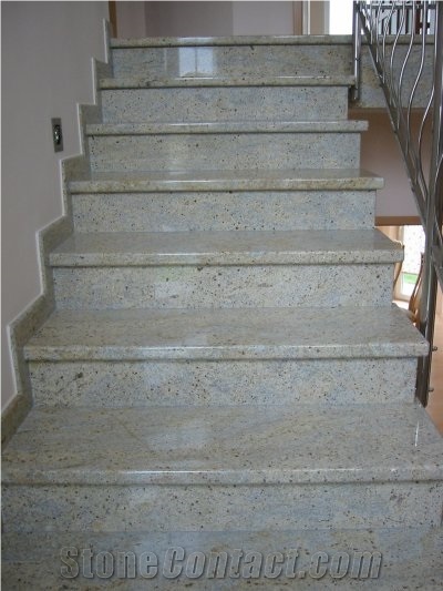 Kashmir White Stairs, Kashmir White Granite Stairs