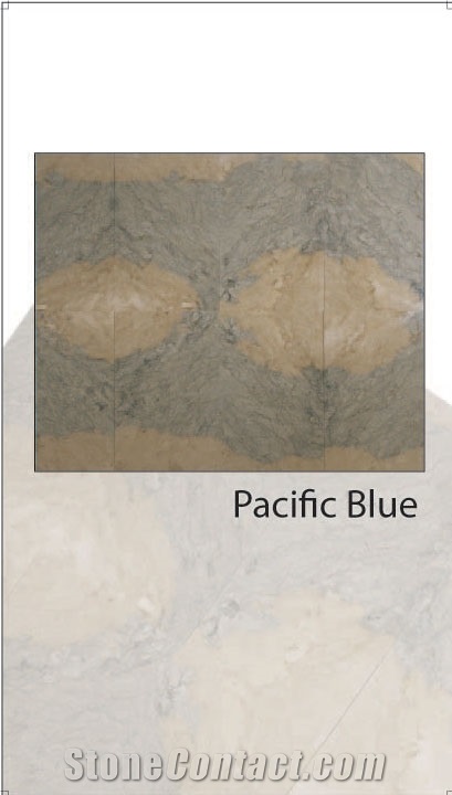 Pacific Blue, Indonesia Blue Marble Slabs & Tiles