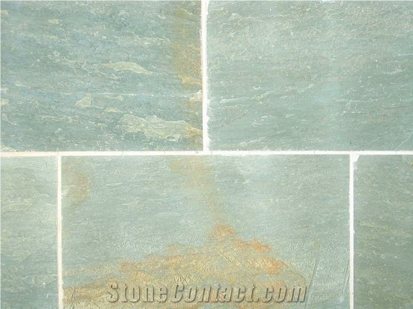 Lime Green India Green Slate Slabs Tiles Stonecontact Com