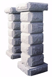 Granite Gate Pillar, Grey Granite Column