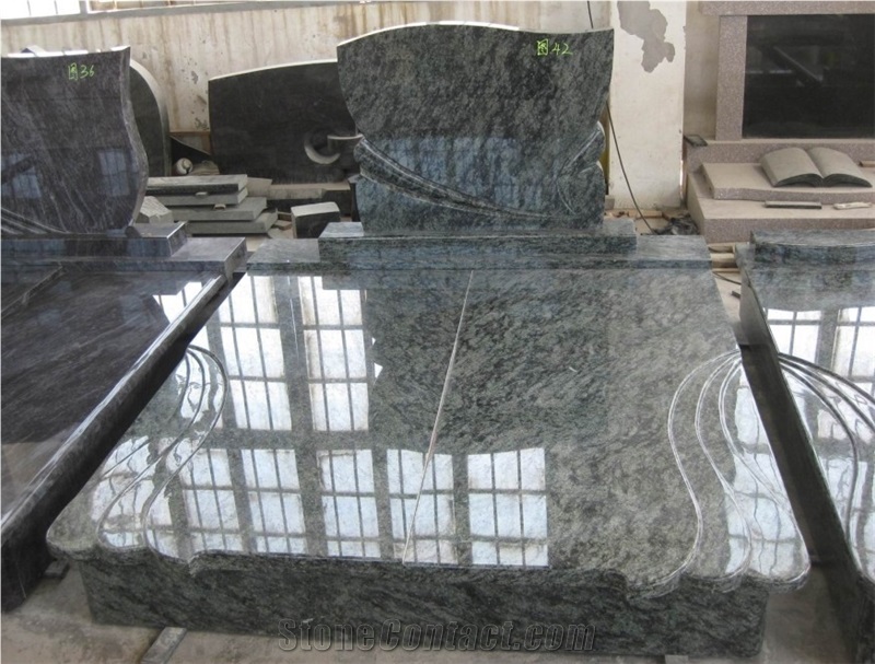 Granite Olive Green Double Monument