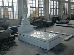 HuNan White Marble Tombstone Monument