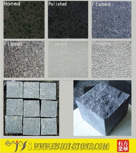 G684 Black Basalt Tiles, China Black Basalt