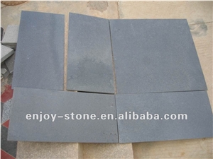 Honed Micro Hole Andesite Stone, Grey Basalt Tiles