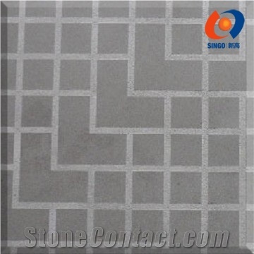 Black Mongolia Tile with Chessboard Finish