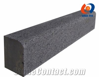 Mongolia Black Basalt Kerbs/Curb Stone with Bush-Hammered Surface