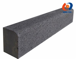 Mongolia Black Basalt Kerbs/Curb Stone with Bush-Hammered Surface