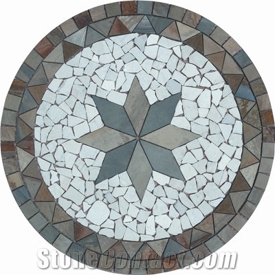 Slate Mosaic Medallion ZXP07