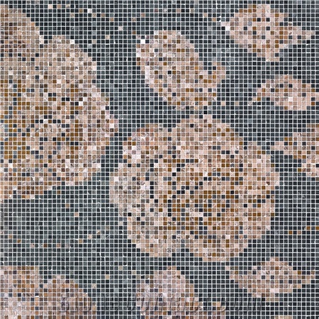 Slate Pattern ZXP15, Brown Slate Mosaic