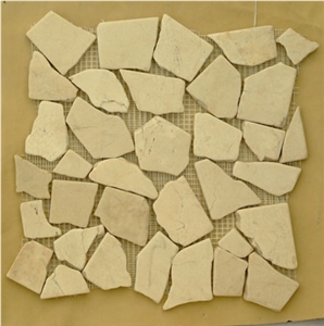 Cream Marble Mosaic Tile, Beige Marble Mosaic