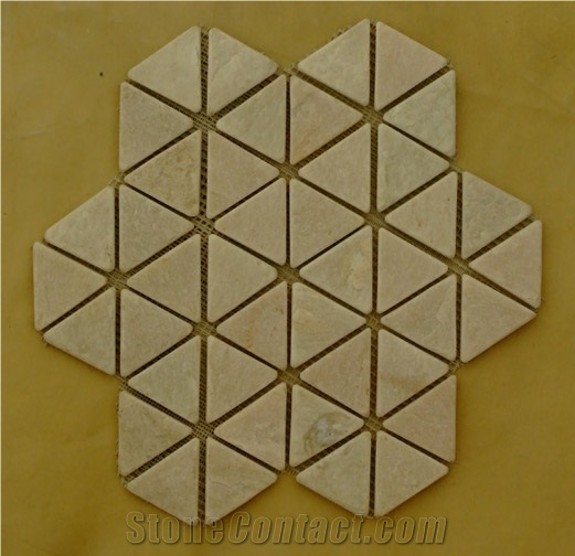 White Slate Mosaic Pattern